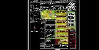 高档住宅区景观施工平面图