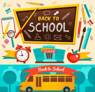 返校季元素设计