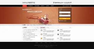 服务平台网站首页PSD分层素材