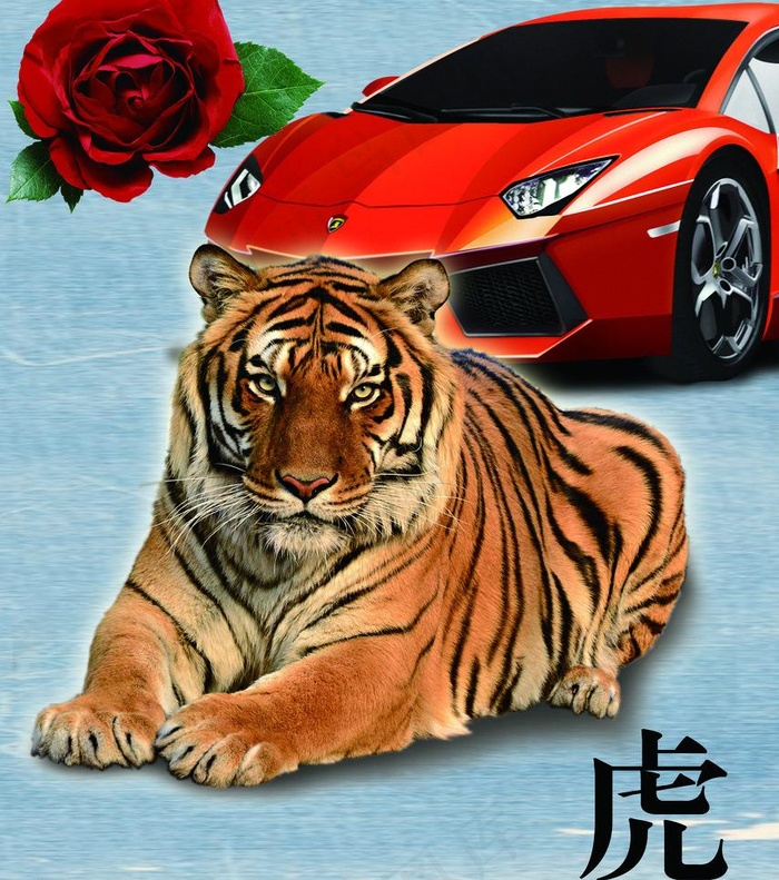 十二生肖图片psd模版下载