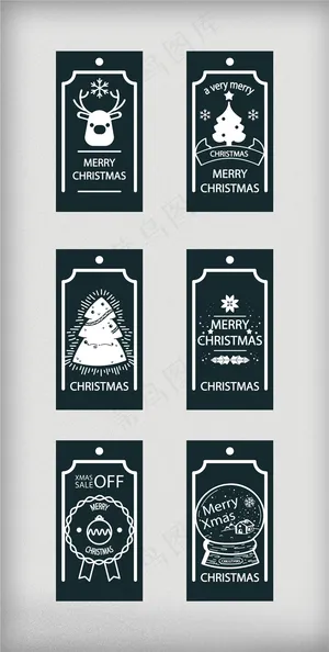 酷炫黑色促销标签宣传设计