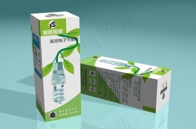 节能灯包装图片cdr矢量模版下载