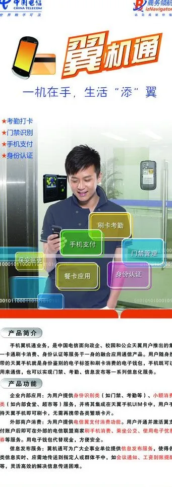 电信翼机通业务图片(2211X5669(DPI:72))psd模版下载