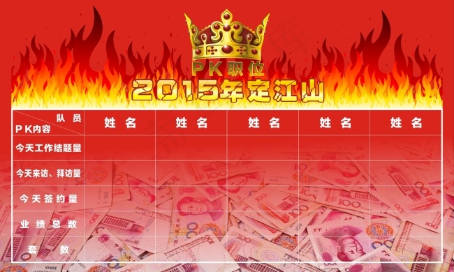 PK看榜cdr矢量模版下载