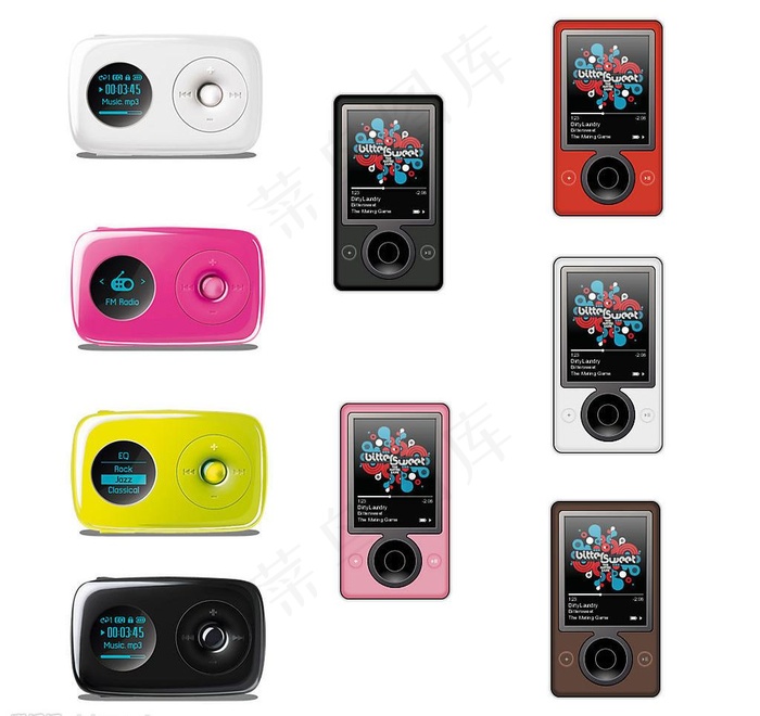 mp3 mp4 照相机图片psd模版下载