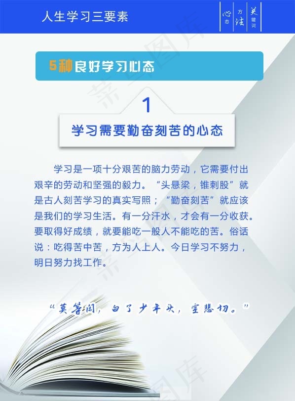 读书心得psd模版下载