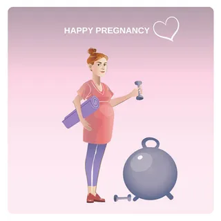 动画卡通医护人员孕妇矢量素材 动画卡通医护人员孕妇矢量素材