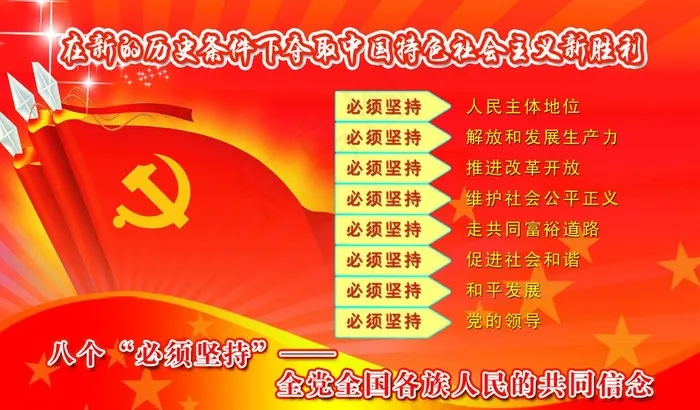 八个必须坚持图片