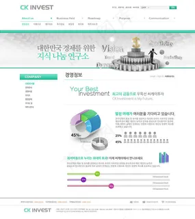 投资理财网页psd模板