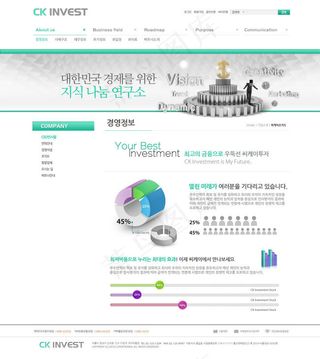 投资理财网页psd模板