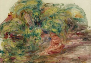 抽象风景油画图片