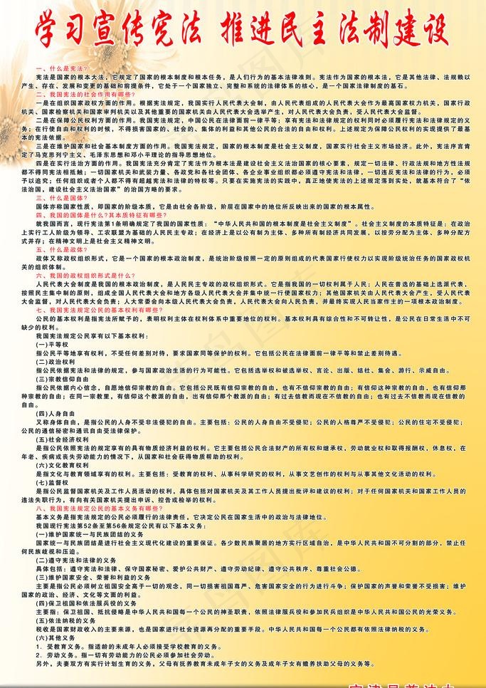学习宣传宪法 推进民主法制建筑图片(2835X4252(DPI:72))psd模版下载