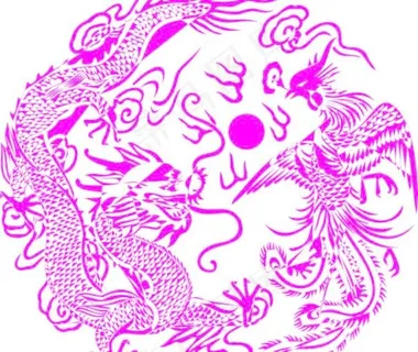 龙凤戏珠矢量图CDR格式