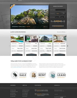 房屋买卖html模板图片