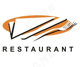 矢量西式餐具设计图案