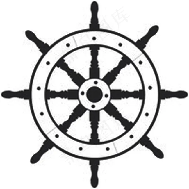 航海罗盘ai矢量模版下载