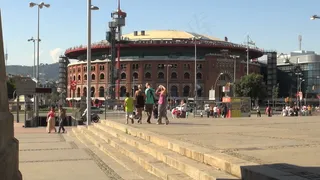 巴塞罗那竞技场在西班牙股票视频