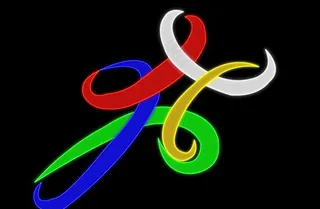 霓虹灯奥运标志图片