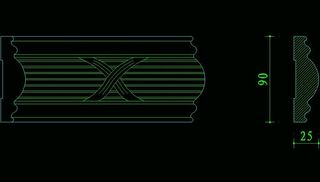 欧式构造 室内常用饰线图片