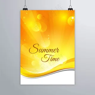 黄色背景矢量图