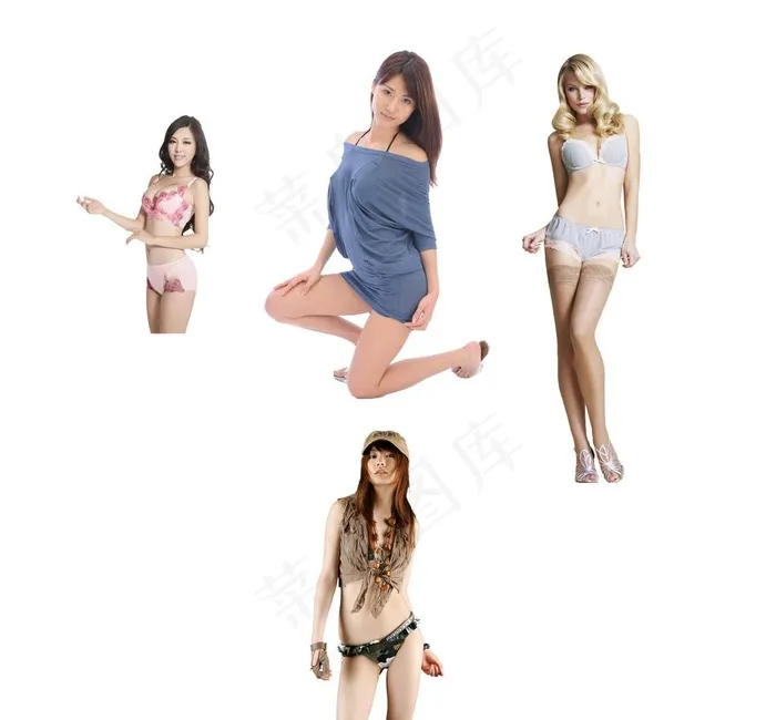 美女图片psd模版下载