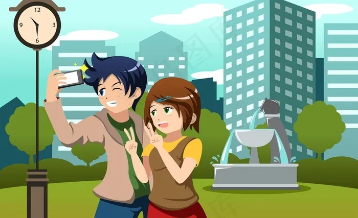 卡通人物图片eps,ai矢量模版下载