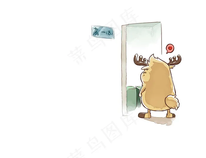 鹿小漫手绘门里门外