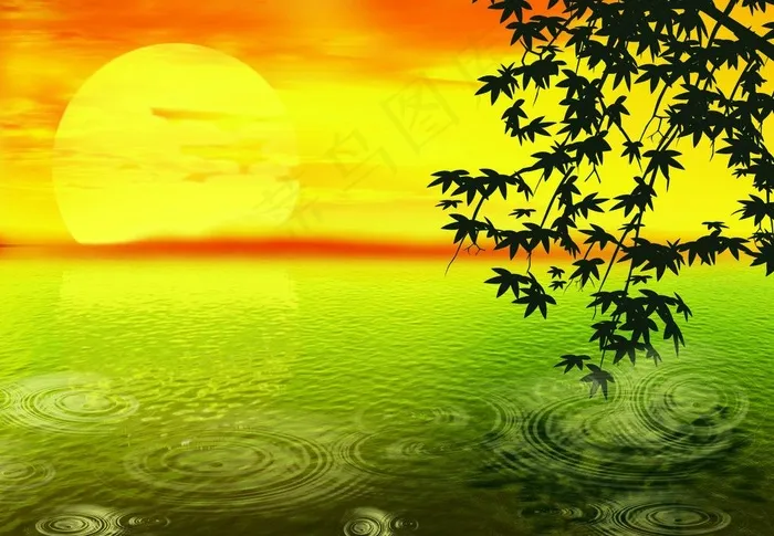 春雨绵绵图片(4724X3543(DPI:72))psd模版下载