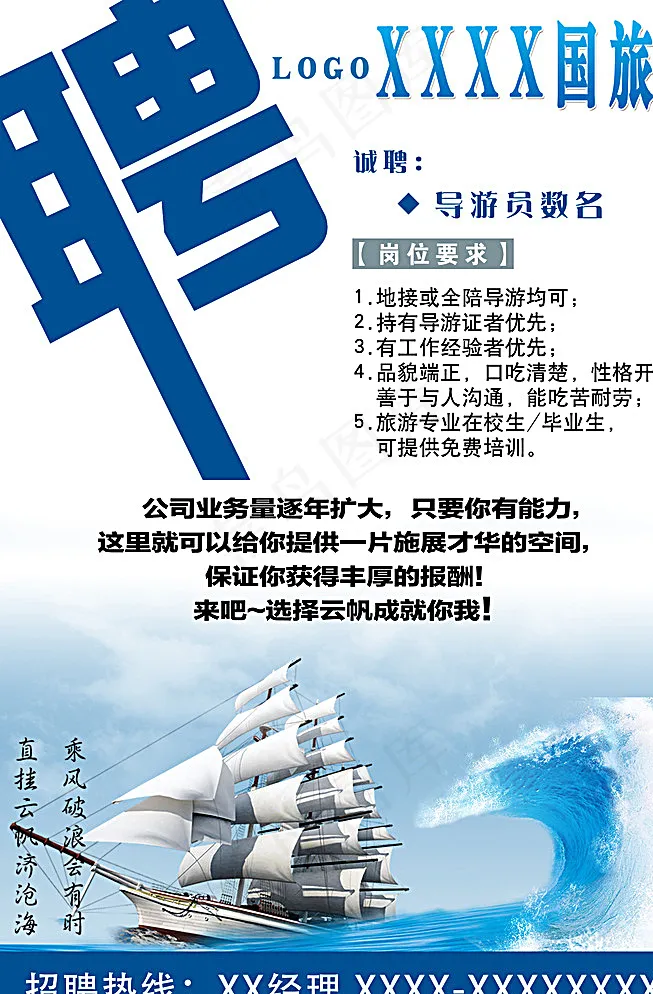 旅行社招聘简章图片(2268X3402(DPI:72))psd模版下载