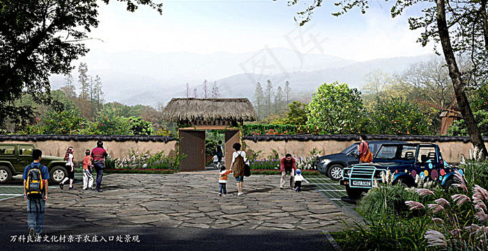 古典园林景观设计(3600X2025(DPI:300))psd模版下载