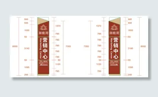 房地产立体式导视牌标示牌设计