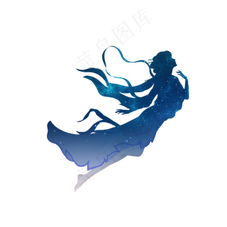 中秋节卡通手绘嫦娥矢量元素中秋节卡通手绘嫦娥矢量元素