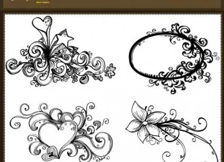 自由手绘矢量饰品 自由手绘矢量饰品