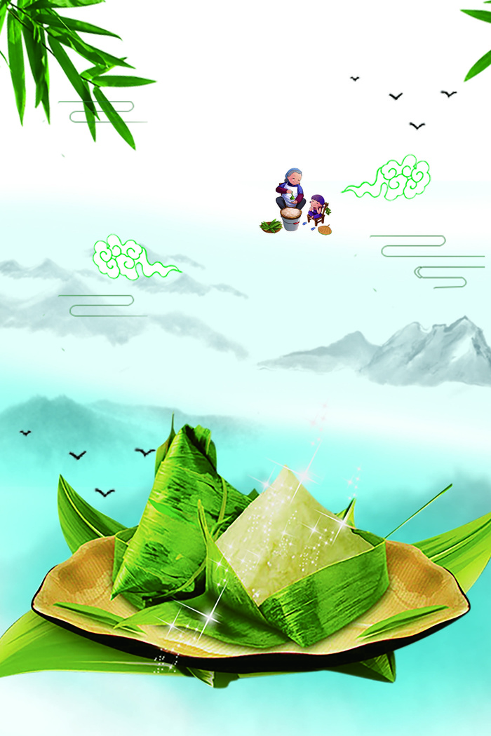 中国传统端午节海报创意设计背景