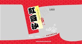 红豆馅包装袋图片