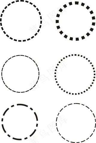 实用虚线圆圈