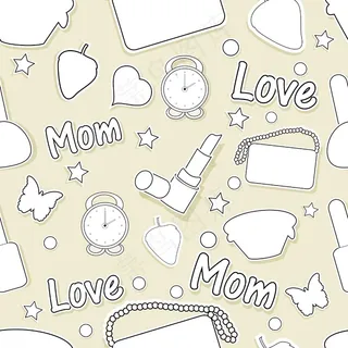 母亲节庆祝活动的无缝模式