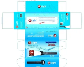 潜水电筒包装图片模板下载
