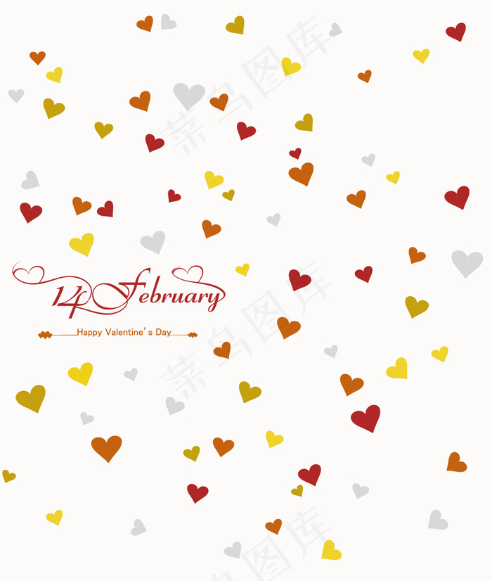 情人节快乐卡心背景