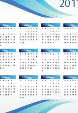 可打印2011年历矢量