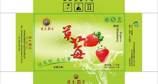草莓包装盒图片