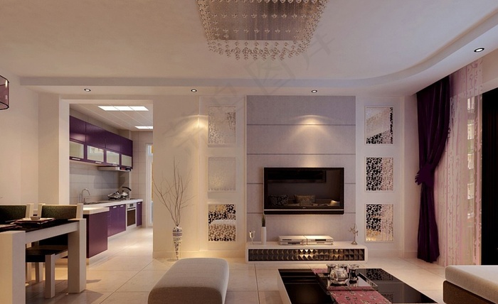 中式客厅装修设计效果图