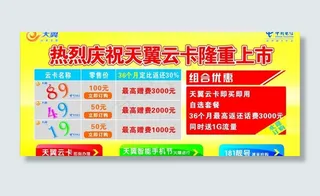 天翼云卡上市图片