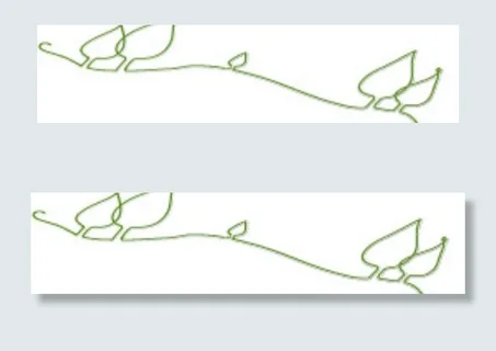 树叶线条背景图片