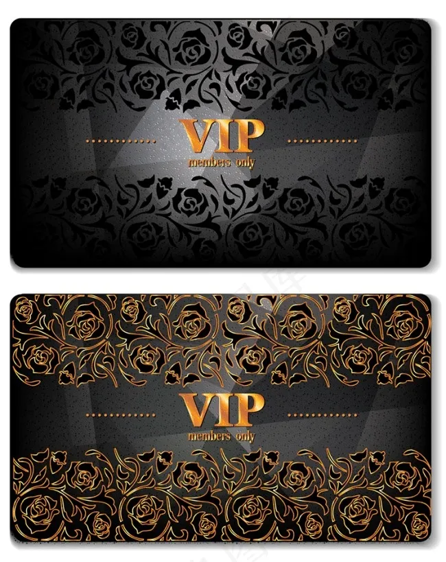 VIP贵宾金卡模板矢量素材eps,ai矢量模版下载