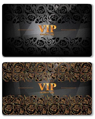 VIP贵宾金卡模板矢量素材