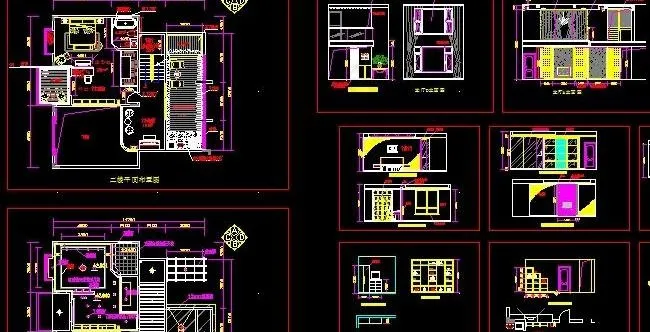 复式楼室内装修施工图