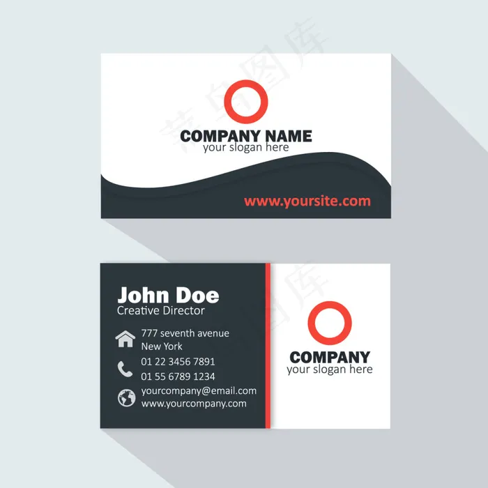 国外商业名片eps,ai矢量模版下载