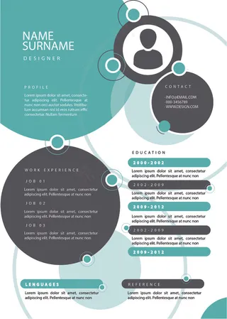 创意UI设计师简历模板