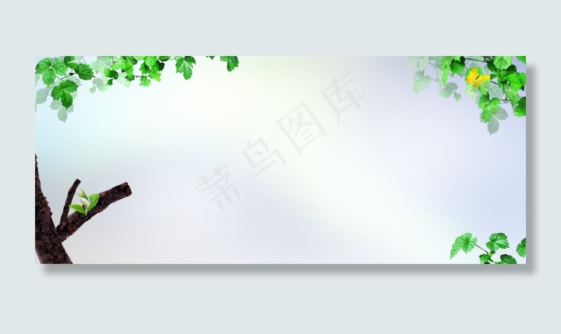 春天淘宝春季服饰清新背景bannerpsd模版下载